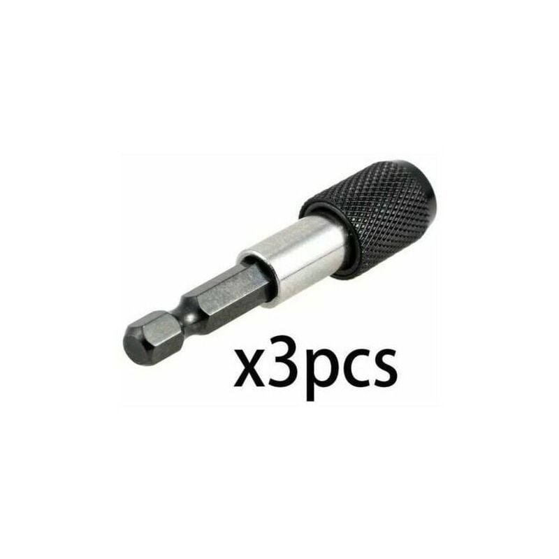 3pcs 6.35mm Hex Shank Screwdriver Bit Holder 60mm Magnetic Screwdriver Extension Handle Screwdriver Handle Quick Release Screwdriver Bit Holder for