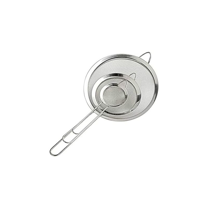 3PCS 7.3/12/18CM Setaccio a maglia fine/Scolapasta...