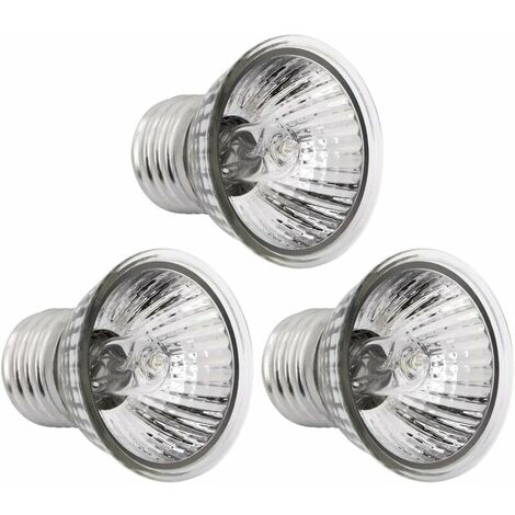 3PCS 75W Amphibian Reptile Heat Lamp Light Tortoise Lamp/Bulb UV Heating Reptile Heat Bulbs(75Ｗ-220Ｖ)