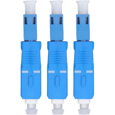 3PCS Adaptateurs Fibre Optique SC Mâle vers LC Femelle Convertisseur pour Testeur de Puissance Laser Rouge
