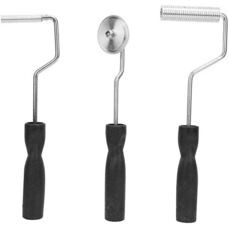 3pcs alliage baignoire réparation de bateau en fibre de verre stratification rouleau kit bulle outil pagaie