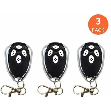 JALLERIA 3PCS Alutech AT-4 AN-Motors Remote Control 433.92 MHz Rolling Code Garage Door Remote Control