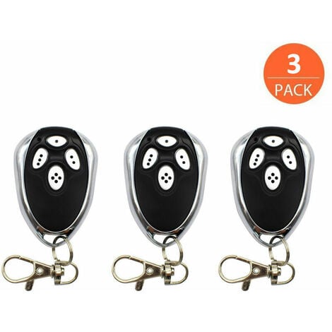 JALLERIA 3PCS Alutech AT-4 AN-Motors Télécommande 433.92MHz Rolling Code Porte de Garage Télécommande