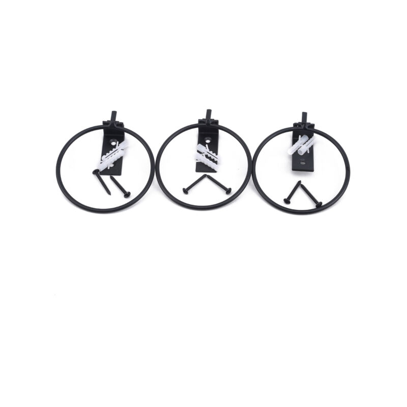 3pcs anello portavasi appendiabiti da parete in