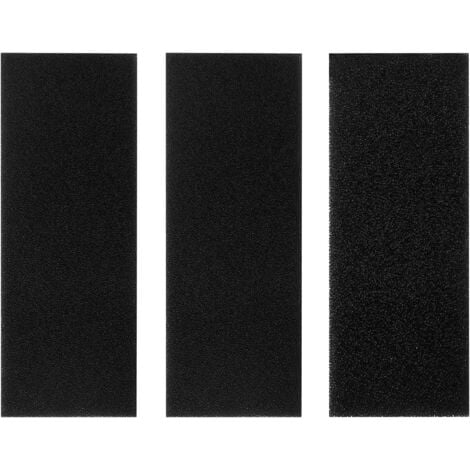 3PCS Aquarium Filter, Pond Filter Foam Aquarium Filter Foam Aquarium Pond Filter Biochemical Filter Sponge for Aquarium Pond Fish Tank (, Black)