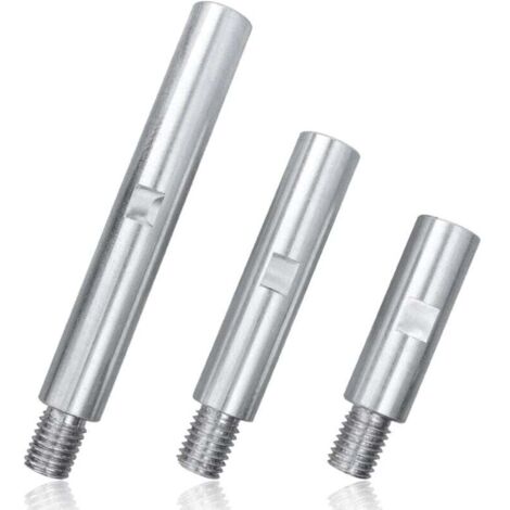 3Pcs Bielle d'Extension de Meuleuse d'Angle M14 Rallonge Meuleuse Tige d'Extension Meuleuse Angle Tige de Connexion Meuleuse Barre Liaison pour Polisseuse Tampon de Polissage - 75mm/100mm/140m