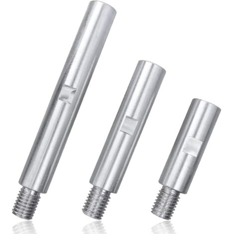 3Pcs Bielle d'Extension de Meuleuse d'Angle M14 Rallonge Meuleuse Tige d'Extension Meuleuse Angle Tige de Connexion Meuleuse Barre Liaison pour Polisseuse Tampon de Polissage - 75mm/100mm/140mm