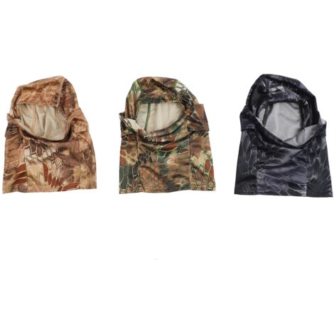 3PCS Cagoule de Protection Respirante pour Sports Extérieurs - Anti-Vent et Anti-UV