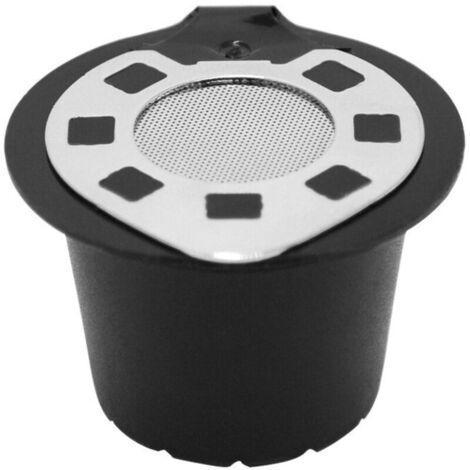 3PCS Capsule de café, Filtre de Capsule de café Rechargeable en Acier Inoxydable Réutilisable Facile à Nettoyer avec une Brosse à Cuillère pour Machine