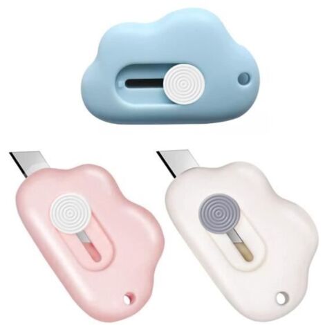 3PCS Cutter standard,Box Cutter,Ouvre-lettre,Couteau de papeterie,Mini coupe-papier portable,couteaux utilitaires, couteaux à tapis
