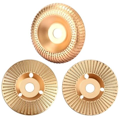3Pcs Disque Bois Meuleuse 125mm, Disque Abrasif en Bois, Disques de Meulage du bois en Carbure de Tungstène pour Façonner, Meuler et Couper. Roues pour Meuleuse d'angle