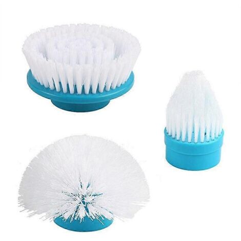 3Pcs Electric Cleaning Brush Heads Tile Bathroom Multi---