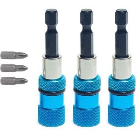 3Pcs Embout Visseuse, Porte Embout Magnetique, Porte-Embout pour Cloison Sèche Bit, Tige Hexagonale 6cm, pour Cloison Sèche pour Visseuse sans Fil Et Perceuse À Main