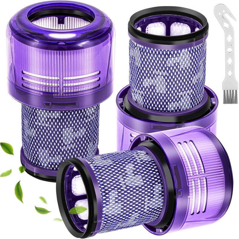 3Pcs Filtre pour Dyson V12 Aspirateur, Accessoire pour Dyson V12 Detect Slim Absolute/Total Clean/Extra/Fluffy, Pièces Détachées pour Dyson V12,