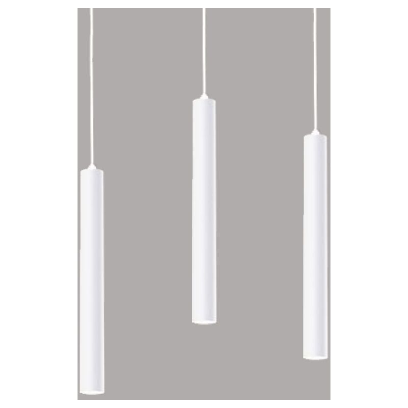 Image of Lampada a Sospensione Moderna led Lampadario da Soffitto Metallo Plafoniera Interna Bianco 3 Pezzi