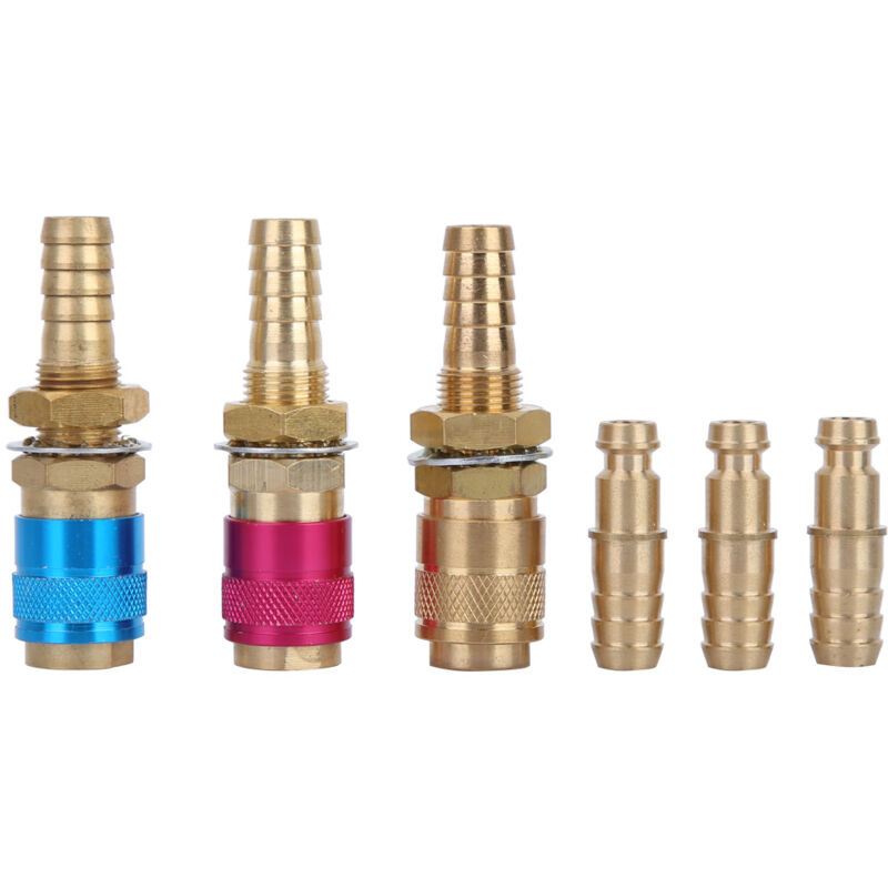 Ineasicer - 3pcs M10 Rouge+Jaune+Bleu Adaptateur Quick Connector pour Torche de soudage tig