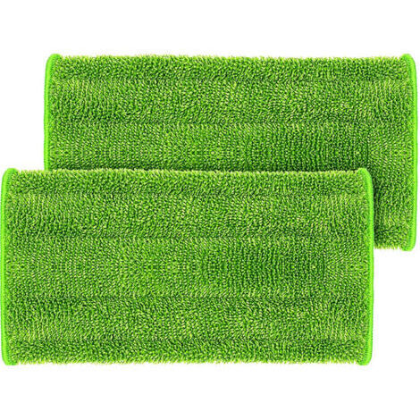 3pcs Mop Remplacement pour Swiffer WetJet Spray Balais Lavables en Microfibre pour Nettoyage des Sols,126inch,vert