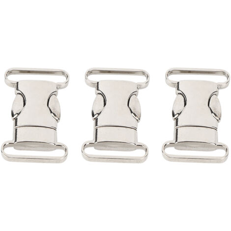 3PCS Mousqueton d'Escalade Sécurisé - Anneau en Métal pour Sac, Accessoire pour Corde Parachute et Collier d'Animal de Compagnie