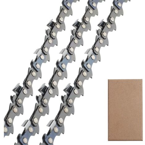 3pcs MS170 Chaîne de tronçonneuse 35 cm 3/8"LP 50 Maillons d'Entraînement 1.1 mm, Faible Rebond compatible avec Stihl