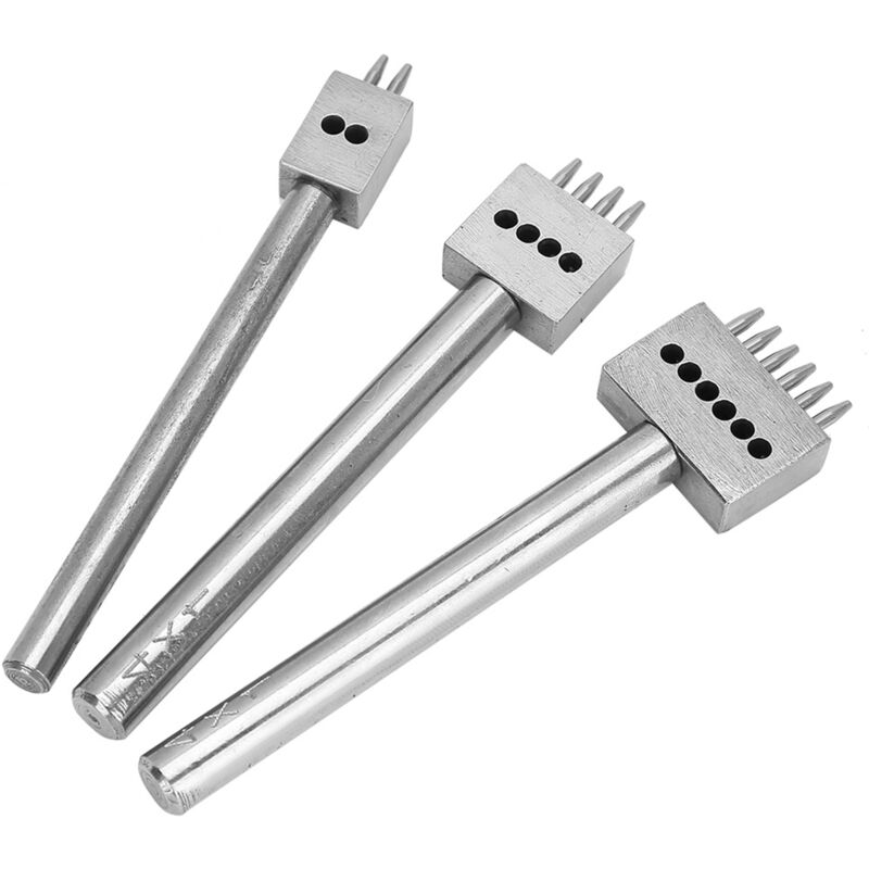 Ineasicer - 3PCS Outil de perforation d'espacement diy Poinçonneuse pour ceinture (4mm(2+4+6) )