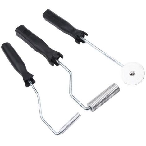 3Pcs Outils Rouleaux en Fibre de Verre Bubble Paddle Roller Kit bricolage moulage pour FRP résine composite décoration maison