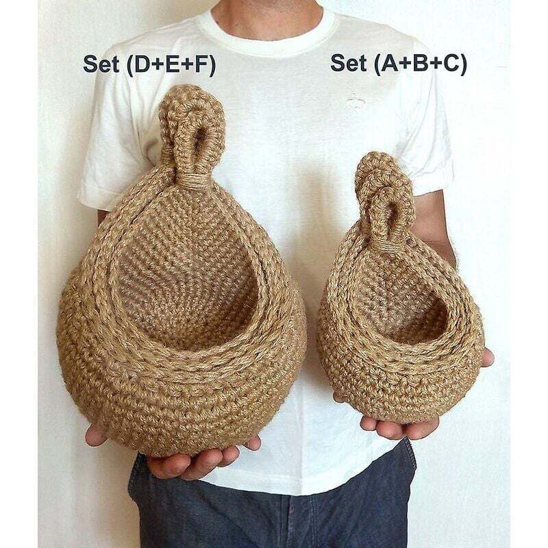 Ahlsen - 3pcs panier suspendu tenture murale panier de fruits et légumes stockage organisateur de cuisine