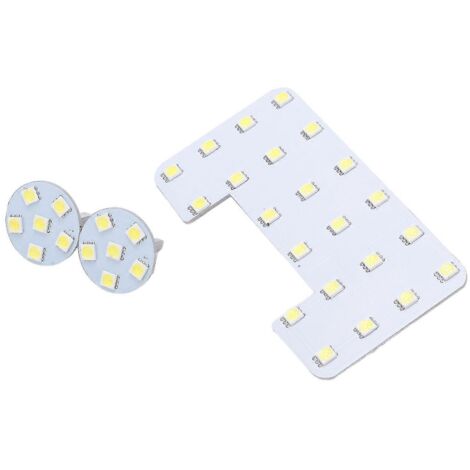 3PCS Plafonnier de Lecture Intérieur pour Hyundai Elantra, Panneau Lumineux Blanc 34 LEDs, Éclairage de Toit de Remplacement