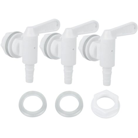 3Pcs Plastic Beer Brew Bucket Tap Faucet with Accessories for Home Beer Brewing