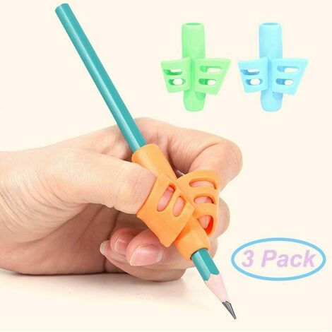 3pcs poignée de crayon pour enfants, adapté aux enfants écrivant correcteur de posture outil d’écriture griffe
