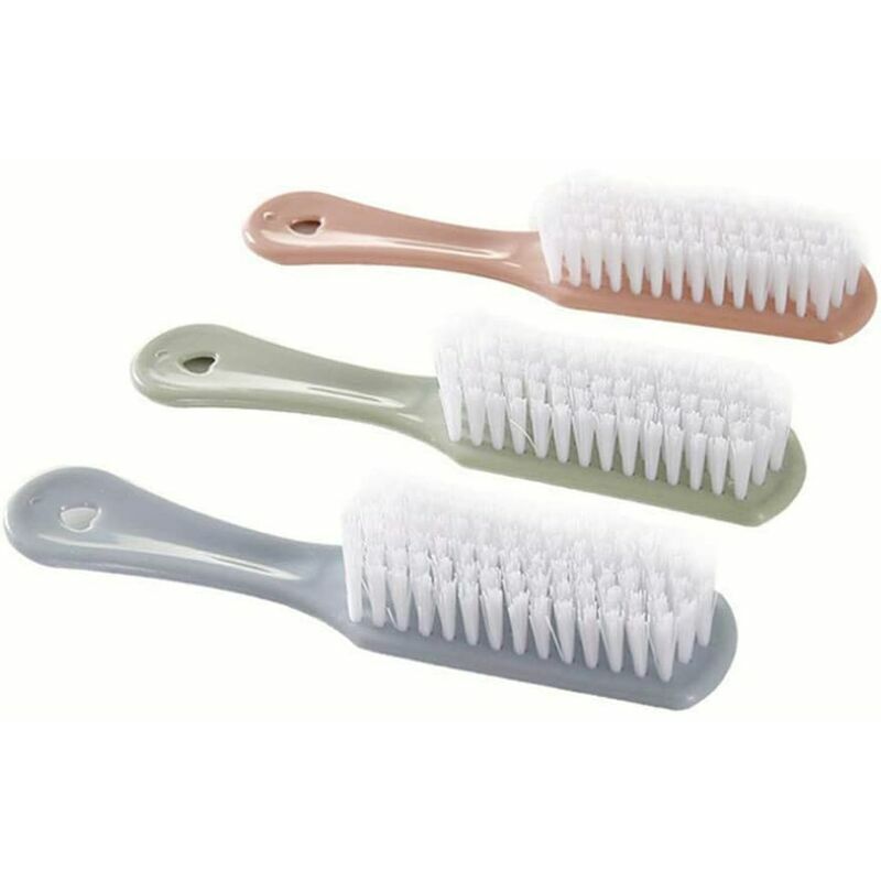 3pcs poudre nordique * 1, bleu nordique * 1 vert nordique * 1 brosse de nettoyage de chaussures en plastique - Groupm