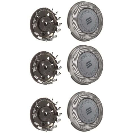 3Pcs Rasierer Ersatz Klinge Köpfe für S1000 S1020 S1050 S1070 S526 S740 Kopf Trimmer Rasieren
