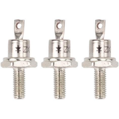 3PCS Rectifier Diode Spiral 25A Iron High Hardness Spiral Rectifier Module Replacement for Generator Cathode