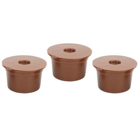 3Pcs Reusable Refillable Coffee Capsule Filter Cup Replacement Accessories Fit for Caffitaly