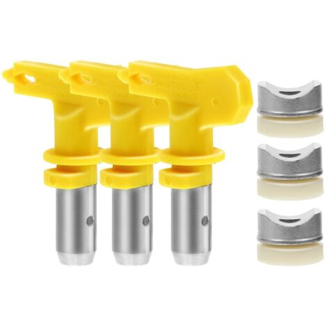 3pcs Reversible Airbrush Nozzle Tips for Airless Paint Sprayers – Spray Machine Replacement Parts – Plastic Spraying Tips