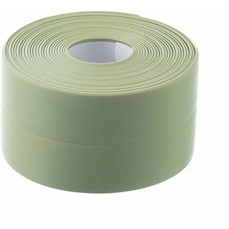 3pcs Ruban d'étanchéité autocollant pour cuisine, salle de bain, mur, sol, étanche ,vert