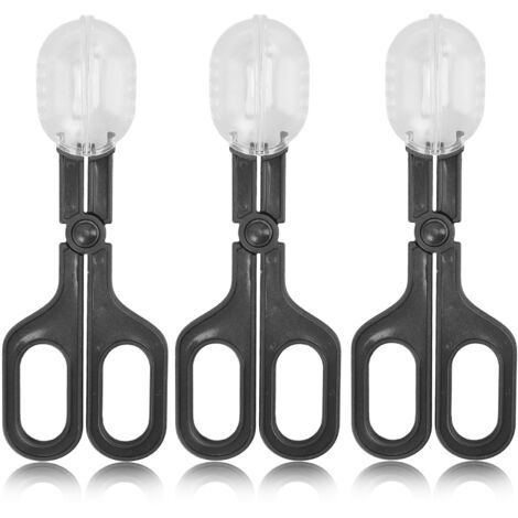 3pcs Scissors Type Bee Queen Catcher Plastic Multipurpose Bug Bee Catcher Reptile Spider Litter Feeding Cleaning Tool