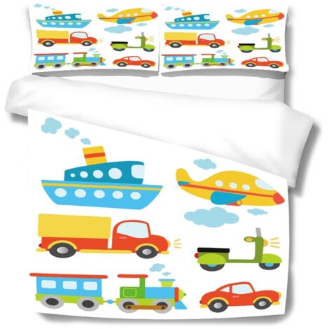 3Pcs/Set Polyester Fiber Quilt Cover Pillowcase Kit Comfortable Household Bedroom Bedding Set240x260cm Pillowcase 50x75cmx2