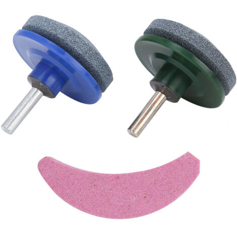 3Pcs/Set Universal Lawn Mower Trimmer Blade Sharpener Grinding Sharpening Stone Tool Garden Accessory