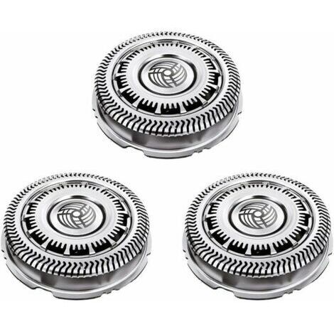 3pcs SH90 Têtes de rasoir électrique Remplacement Compatible avec les séries Phili-ps Norelco SH90 / 62 Série 9000 8000 S8950 S9000 S9311 S9321 S9511 S9531 S9721 Lames de Rechange