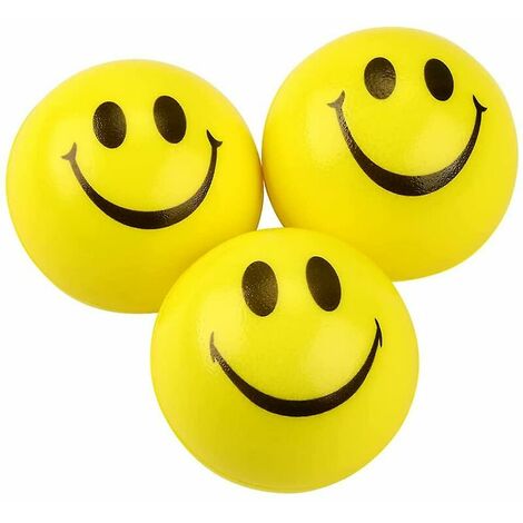 3pcs Smiley Ball Boule de compression