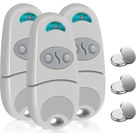 ANDYOU 3pcs Telecommande Portail, 433,92 MHz Telecommande Porte de Garage pour C@ME, Télécommande Porte Garage Compatible avec 433,92MHz NA,EE,EV, 2 Canaux