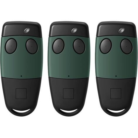 3PCS Telecommande Portail pour Cardin S449-QZ2 Pré-codée 433 MHz,2 Canaux Télécommande Ouverture Portail,Remplace Le modèle TXQ4492P0