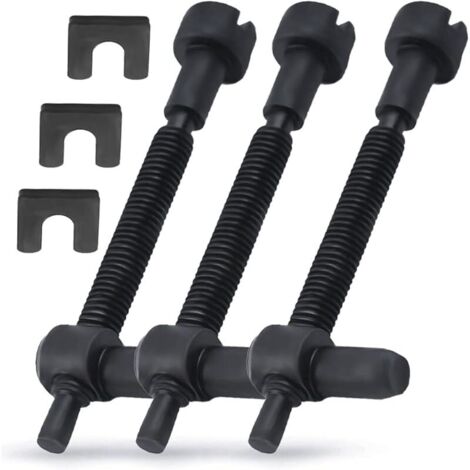 3Pcs Tendeur de Chaîne Vis de Réglage pour Husqvarna 61 66 266 268 272 281 288 162 181 281XP Compatible avec Jonsered 625 2077 Tronçonneuse Pieces Detachees Remplacer 501537101