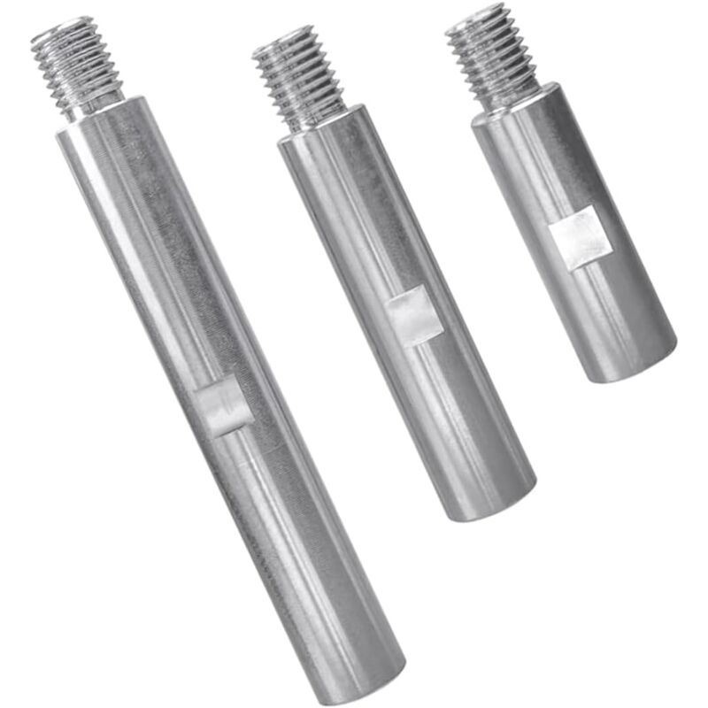 3PCS Tige d'extension de Meuleuse d'angle en Acier Inoxydable M14 Rallonge de Meuleuse d'angle 75mm100mm 140mm Levier Adaptateur de Filetage M14 pour
