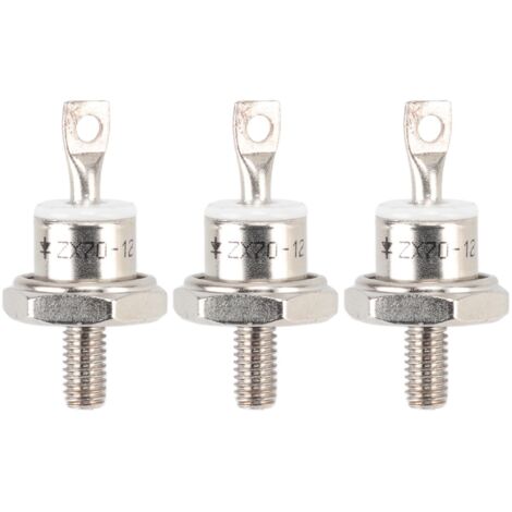 3Pcs ZX70 12 70A Diesel Generator Rectifier Diode Replacement Diesel Engine Generator Diode for Diesel Generator Parts Negative