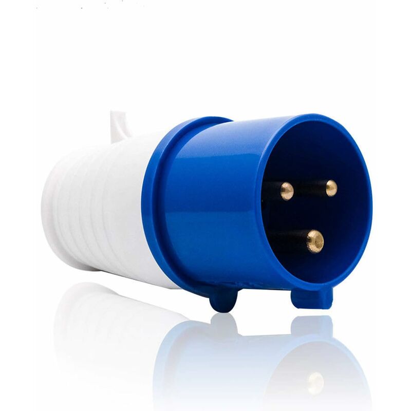 3Pin Blue Industrial Plug IP44 16A 220V-250V Replacement Sockets for Camping Caravan Industrial