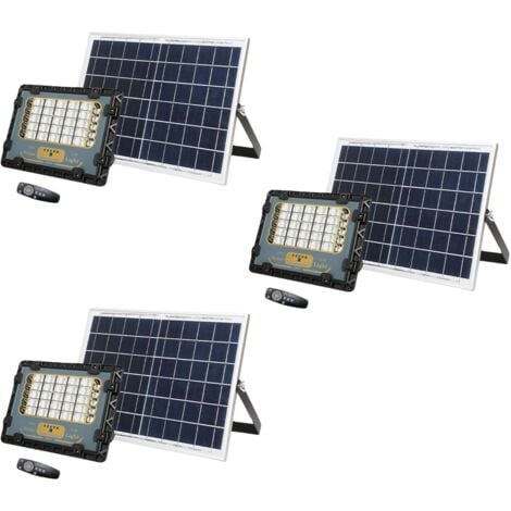 BES 3PZ Faro Led Esterno 150W Pannello Solare Luce Fredda 6500K Indicatore Carica