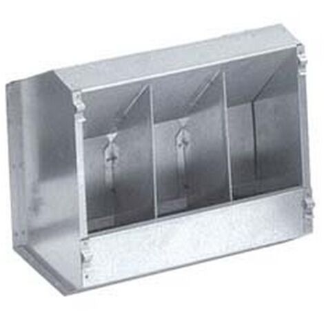 3PZ MANGIATOIA CON COPERCHIO PER CONIGLI - cm.27x13x25,h.