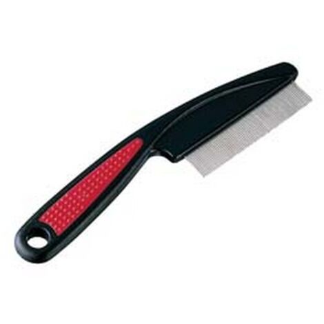 3PZ PETTINE ANTIPULCI GRO 5838 CANI GATTI PELO CORTO MEDIO cm15x1x4h
