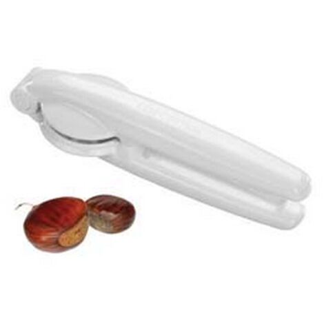 3PZ PINZA TAGLIA CASTAGNE IN PLASTICA LAMA ACCIAIO INOX "PRESTO" - cm.17x5x4h.